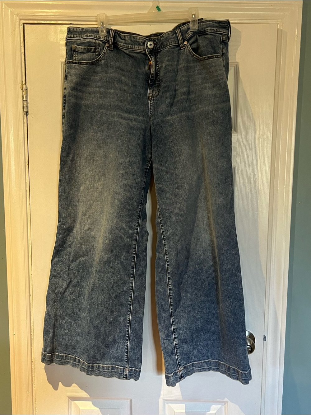 torrid Washed Blue Wide-Leg Jeans